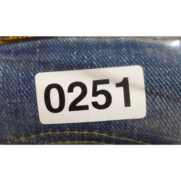 Vintage Lee Men's Medium Dark Wash 100% Cotton Bootcut Jeans Size 38x28 #251 - Picture 8 of 9